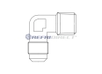 brass fittings Castel, elbows SAE per NPT Mod. 7220/2 1/4 SAE X 1/4 NPT